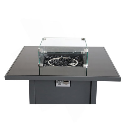 Table de foyer en acier au propane / gaz naturel de 30 pouces