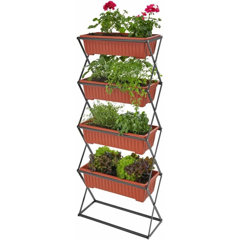 Akyng Planter Box with Trellis