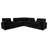 Orton 7-Piece Modular Power Reclining Sectional Black-1711121480