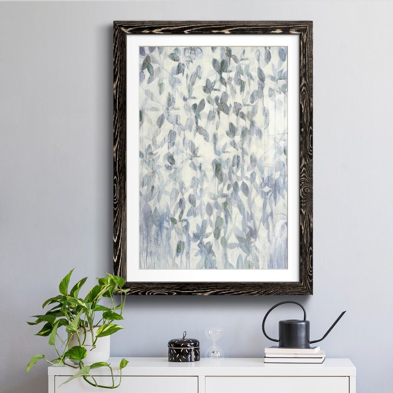 «Gentle Rain», reproduction sur papier encadrée, H 31 po x l 44 po x P 1 po, Noir
