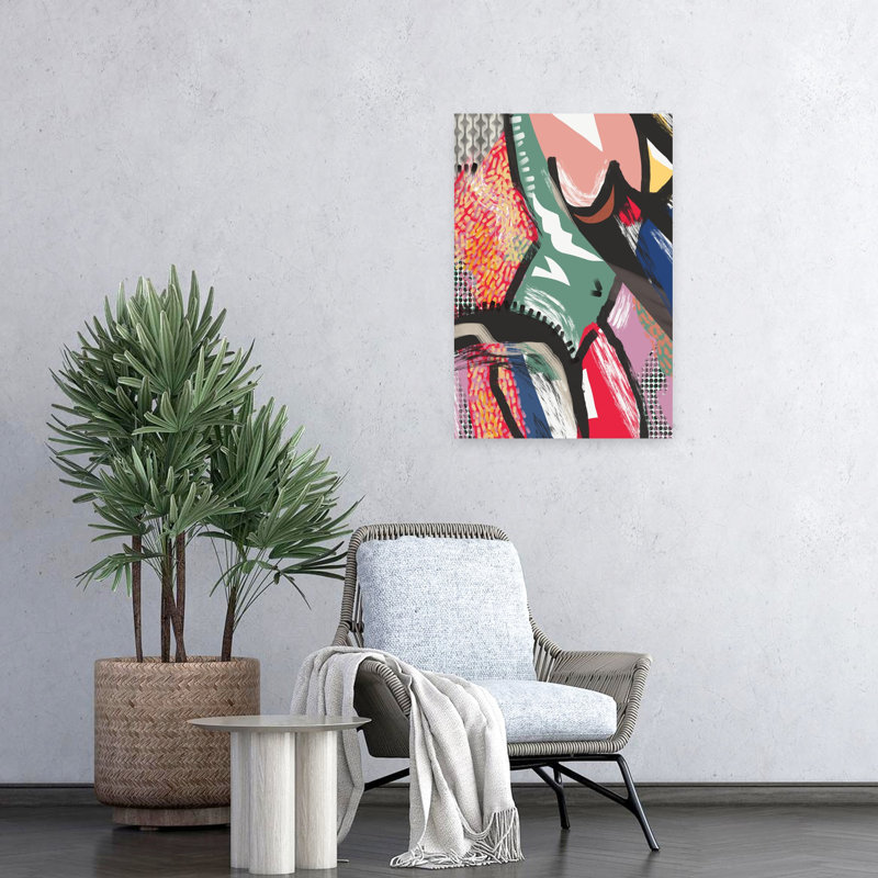Contemporary Art Abstract Bold Colorful Art by Little Dean - Wrapped Canvas Print, 60.96 cm H x 40.64 cm W
