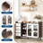 55" Modern Kitchen Buffet Sideboard with Adjustable Shelves-1619689378