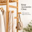 Billman 78.5 cm Rolling Clothes Rack