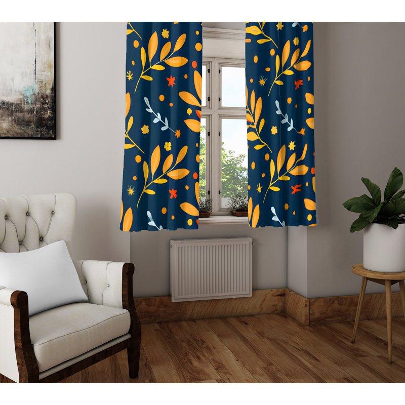 Paire de rideaux semi-transparents Delilha, L 20 po x L 61 po