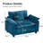 Grid 47'' W Oversized Accent Chair, Deep Seat Chenille Cloud Sofa Chair-348250954