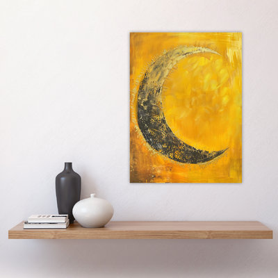 Crescent Moon Moonlight Tassels Wall Art Print