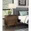 Classic Walnut Finish Nightstand Of 2X Drawers And Charging Port Mid-Century Modern Bedroom Furniture 1Pc