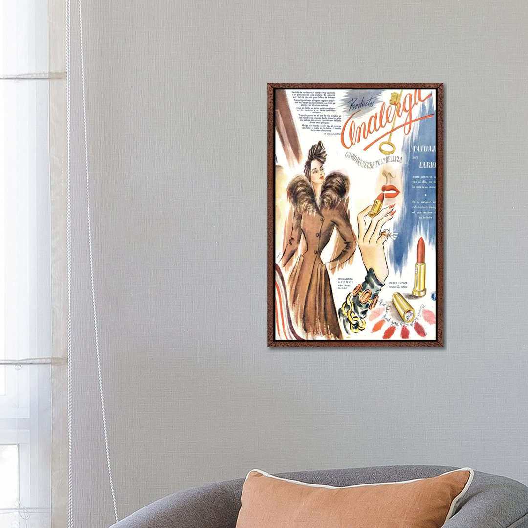 1930s Lipstick Magazine Advert by The Advertising Archives - Gallery-Wrapped Canvas Giclée on Canvas