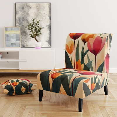 Fauteuil tulipe rembourré Tulip
