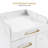 Lechia Storage Cabinet with Drawer, Tool Holders, Locking Wheels for Salon