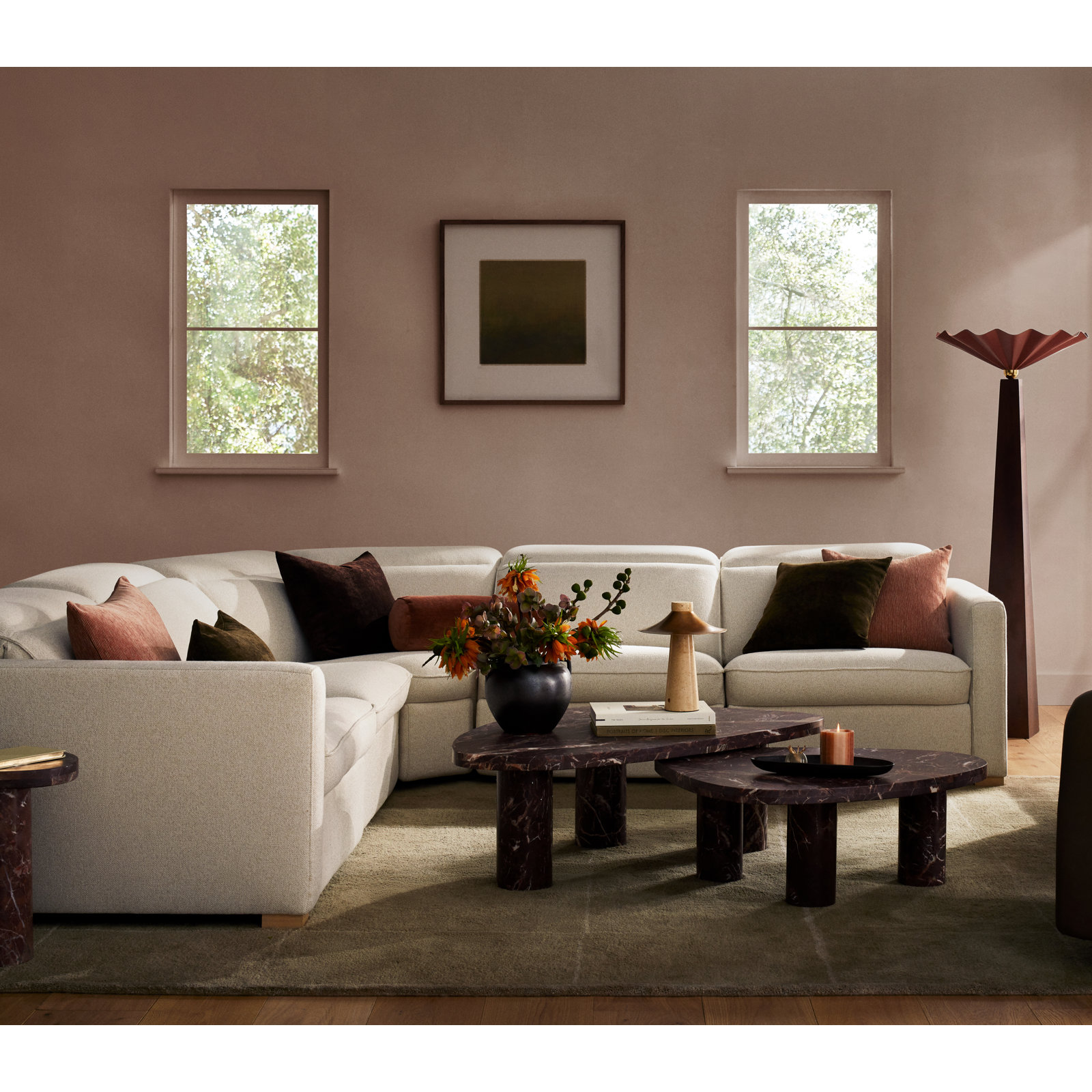 Becki Owens for Joss and Main Modular Sectional, Lena Linen Performance Weave