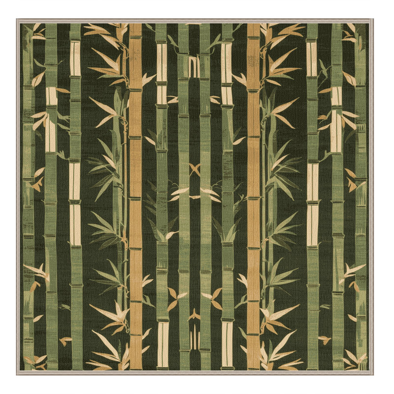 Tapis art déco brun lavable à la machine, Carré 5 pi
