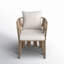 Chaise de patio avec coussin Venetta