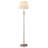 Beige and Brushed Nickel Three-Piece Lighting Set
