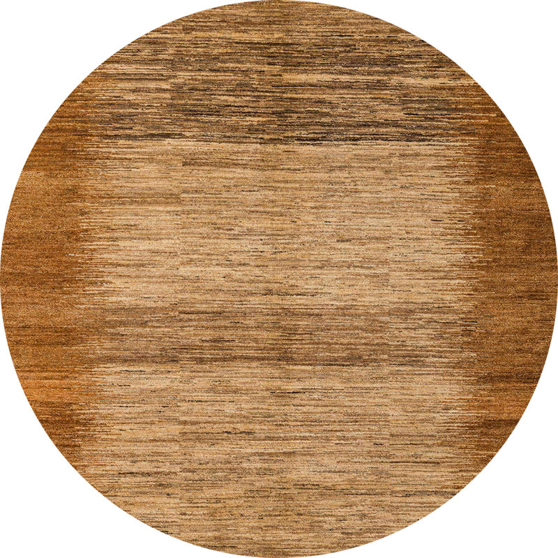 Tapis décoratif multicolore à motif abstrait, Rond 8 pi