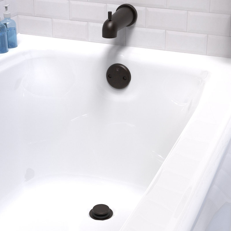 Foot Lock 1.6" Leg Tub drain Overflow, Venetian Bronze