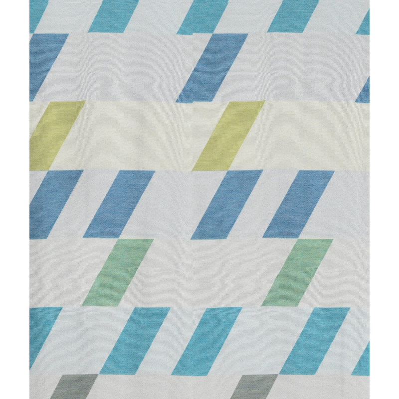 Lopez Room Darkening Single Panel, Blue, green and grey, 225cm H x 132cm W