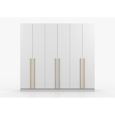 Chanthy 6 Door Laminate Wardrobe