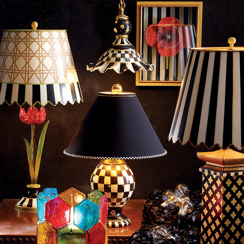 Courtly Check® Ceramic Globe Lamp