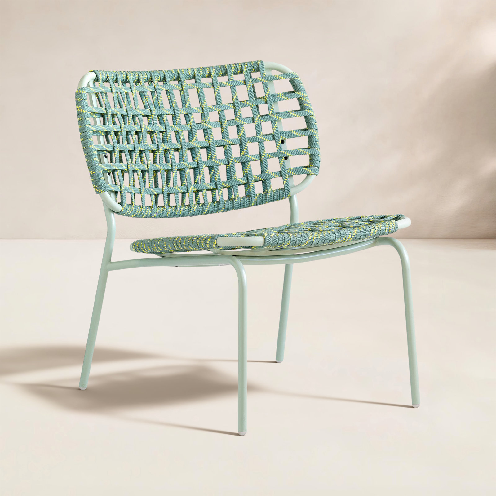 Yo! Patio Side Chair, Matt Thyme Green