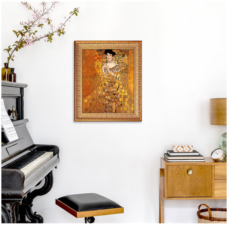 Gustav Klimt Gold Framed Artwork 24.5 x 20.5 inches