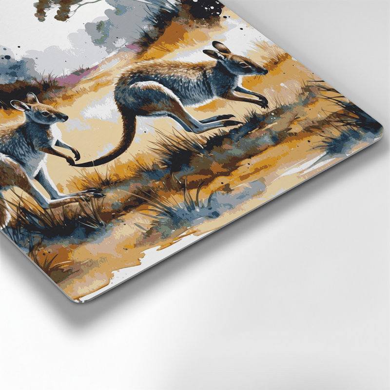 Art mural en métal noir Wildlife, H 12 po x l 12 po
