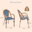 Ensemble de 2 chaises bistro French French-1510866094