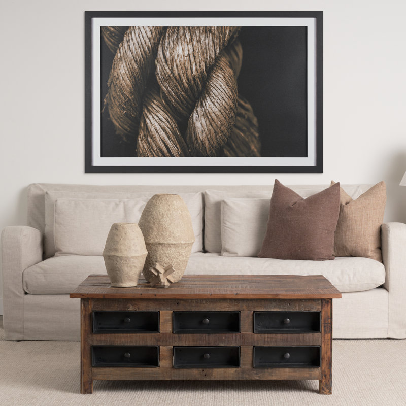 "Anchored By Melissa Mcclain", reproduction d'art encadrée à la main