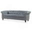 Canapé Chesterfield à accoudoirs roulés 84,65 po