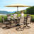 Rectangular 6 - Person 59" Long Dining Set with 28" W Seats