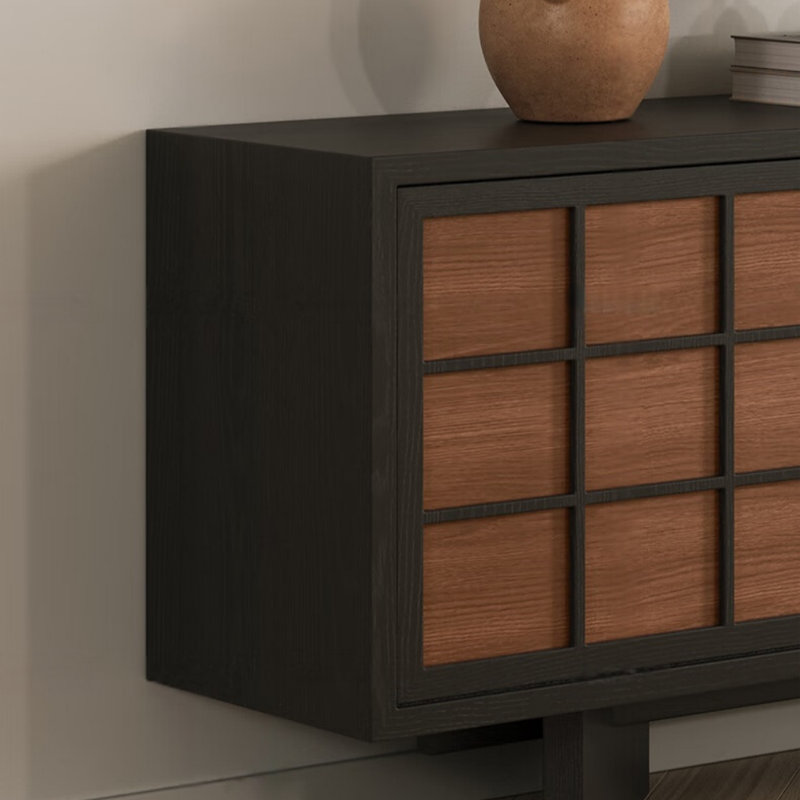 Meuble télé français avec rangement rétro