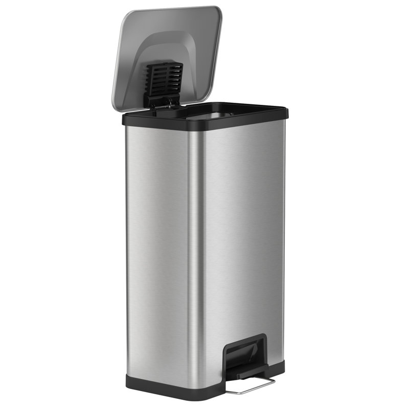Deodorizer AirStep Stainless Steel 18 Gallon Step on Trash Can