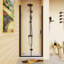 Porte de douche pliante en verre sans cadre 34 "x 72"-114500626
