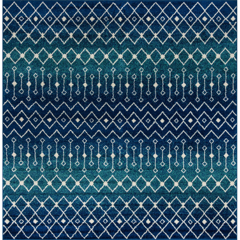Geometric Indoor Rug, Square 10'