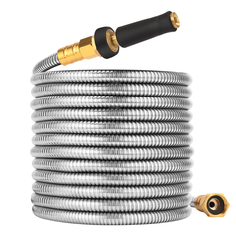 Boyau d'arrosage en métal, H 15 po x L 1200 po x P 15 po