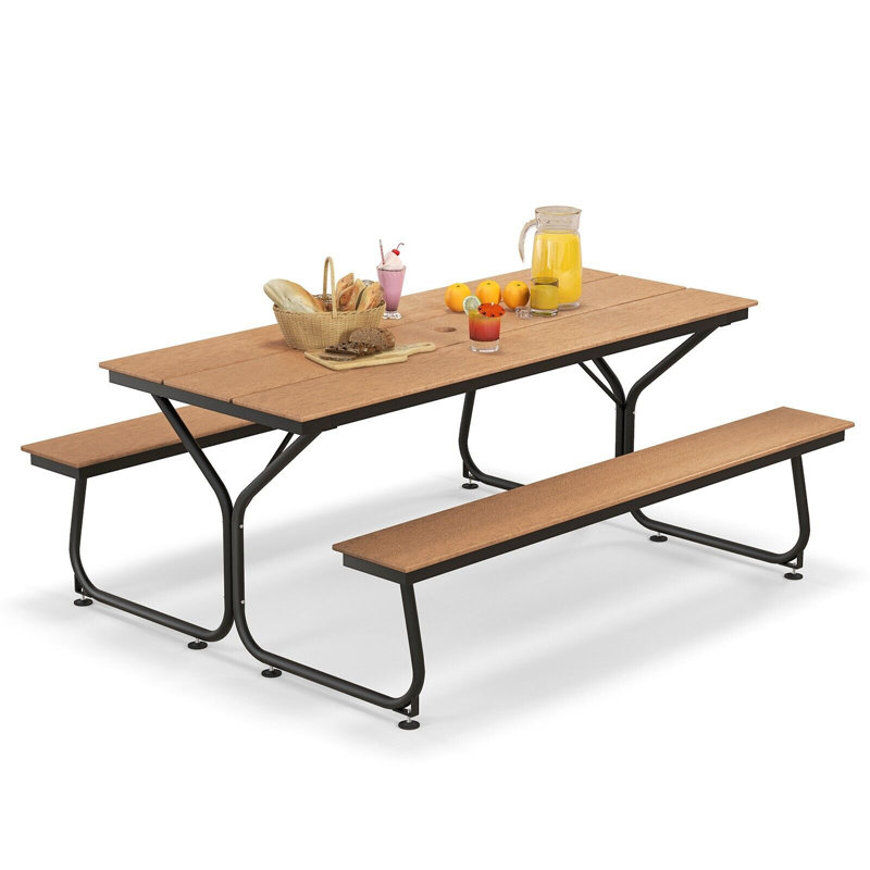 1- Piece 6 - Person 183 Cm L Outdoor Picnic Table