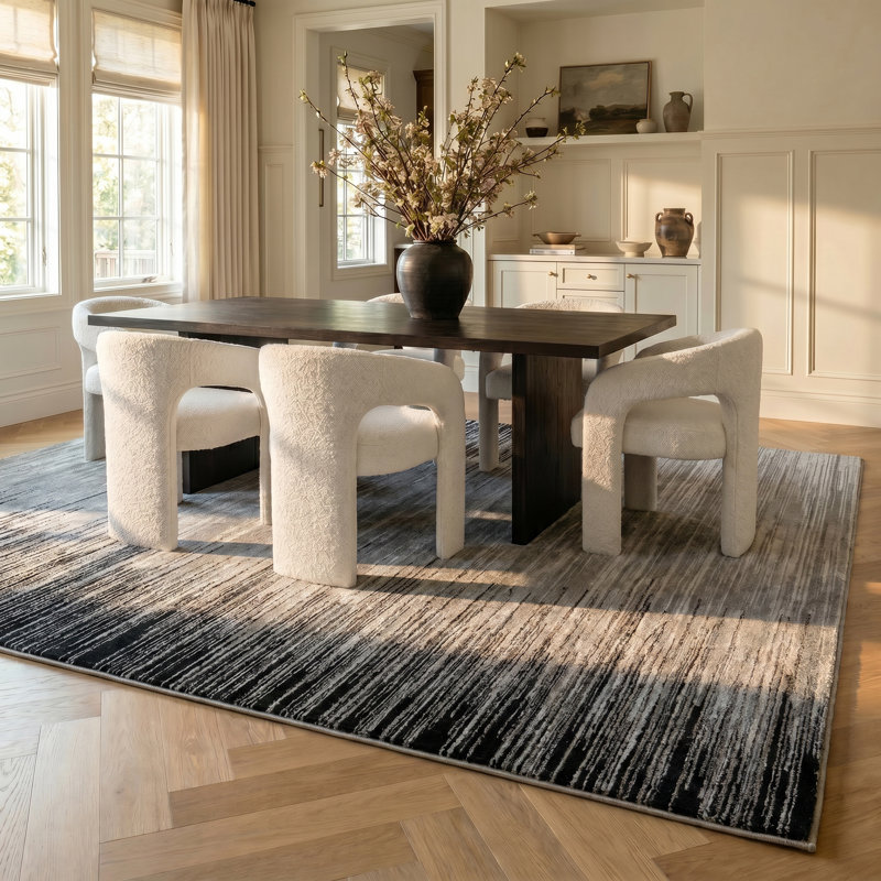 Atchison Abstract Indoor Rug, Rectangle 5'3" x 7'7"