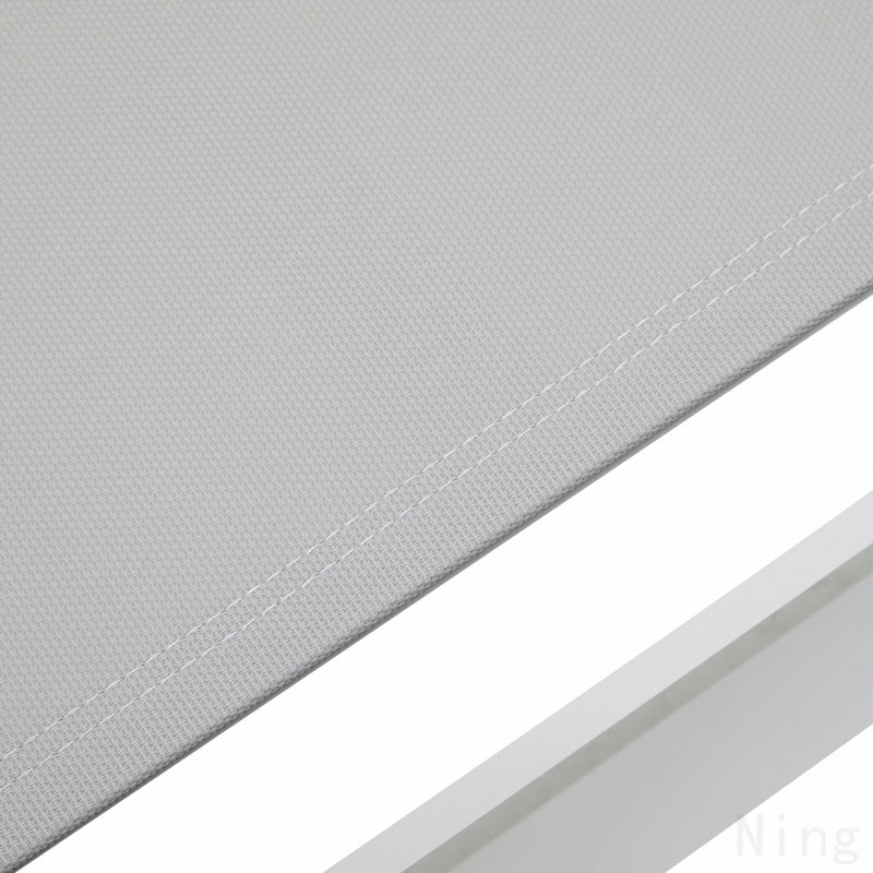 Chaise longue d'extérieur réglable à 5 niveaux, structure en aluminium durable et filet en textilène, parfaite pour le patio / la piscine