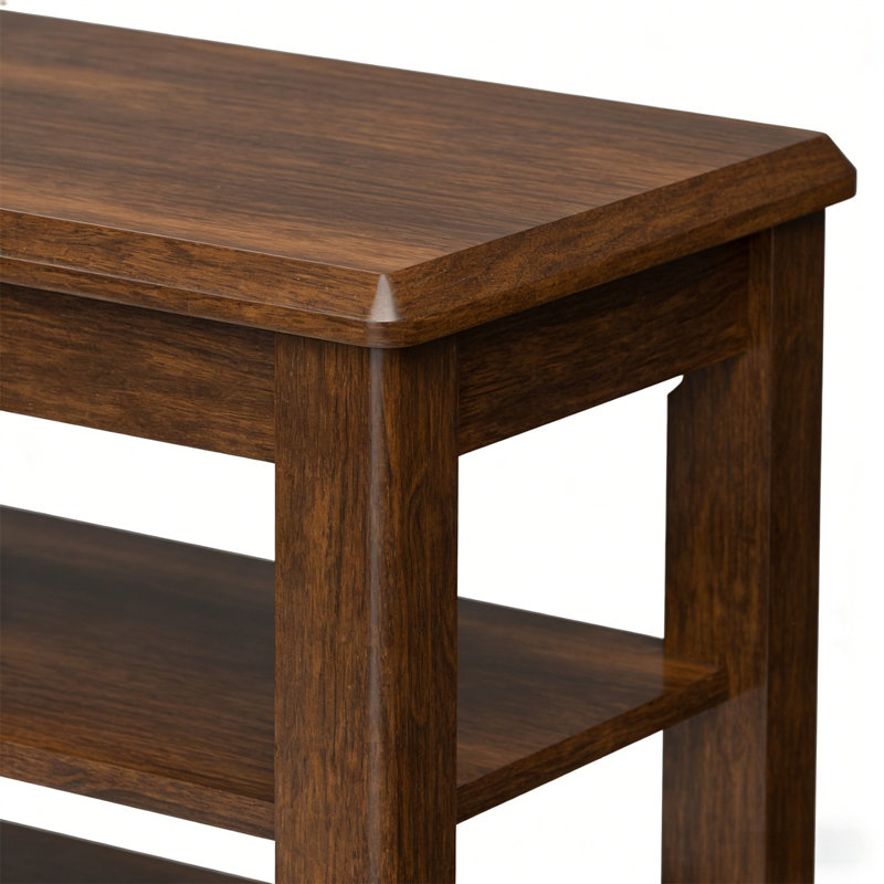 Range-chaussures en bois de qualité supérieure pour la maison, 20.6” H x 47.2” W x 11.8” D