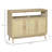 Sideboard Buffet Cabinet With Rattan Doors
