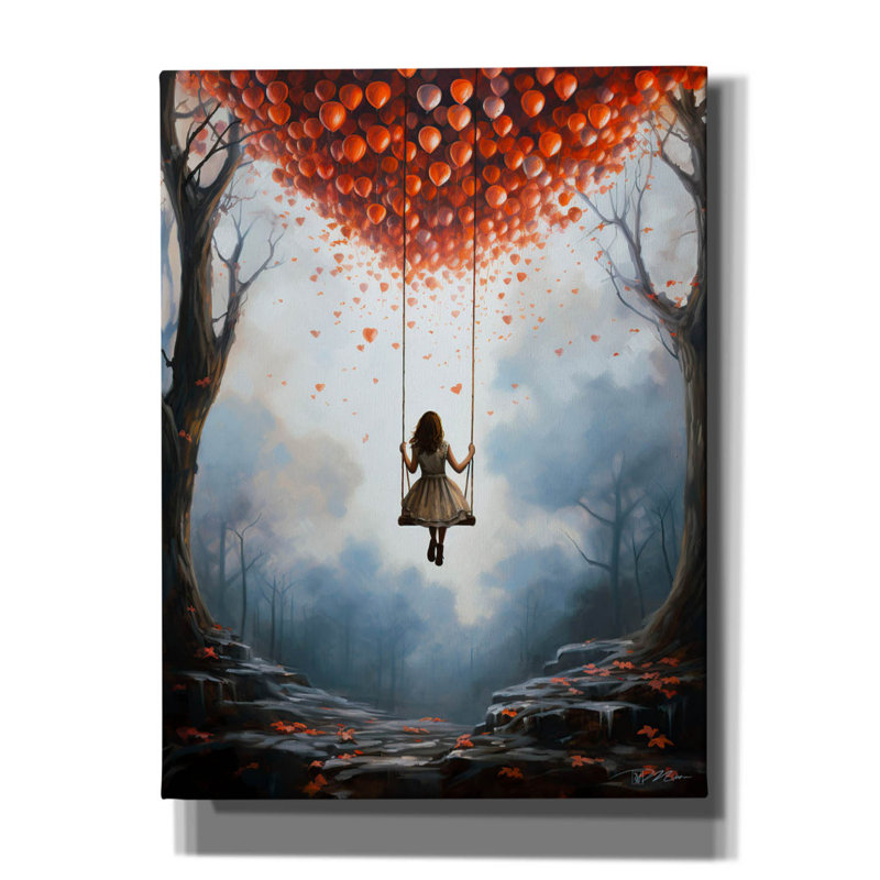 «Swing» par Momart, art mural sur toile, H 16 po x l 12 po x P 0,75 po
