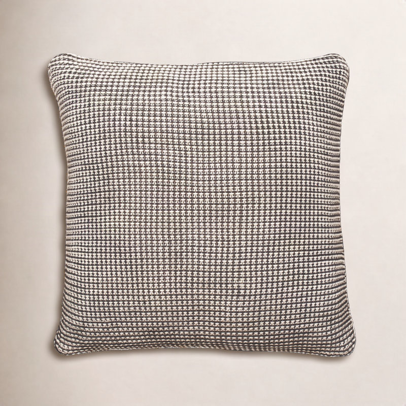 Cohen Square Pillow Cover & Insert, Charcoal
