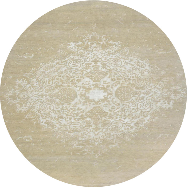 Hettie Oriental Indoor Rug, Round 5'