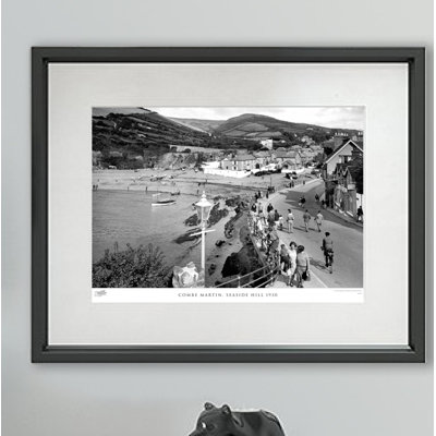 Combe Martin, Seaside Hill 1930 - Single Picture Frame Print