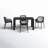 Asherton 4 - Person Patio Dining Set with Extendable Rectangular Table-2127698401
