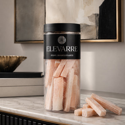 Elegant Resin Selenite Raw Stone Filler For Home Decor - Decorative Object For Office Use Or Living Room Tabletop Decoration - 8"
