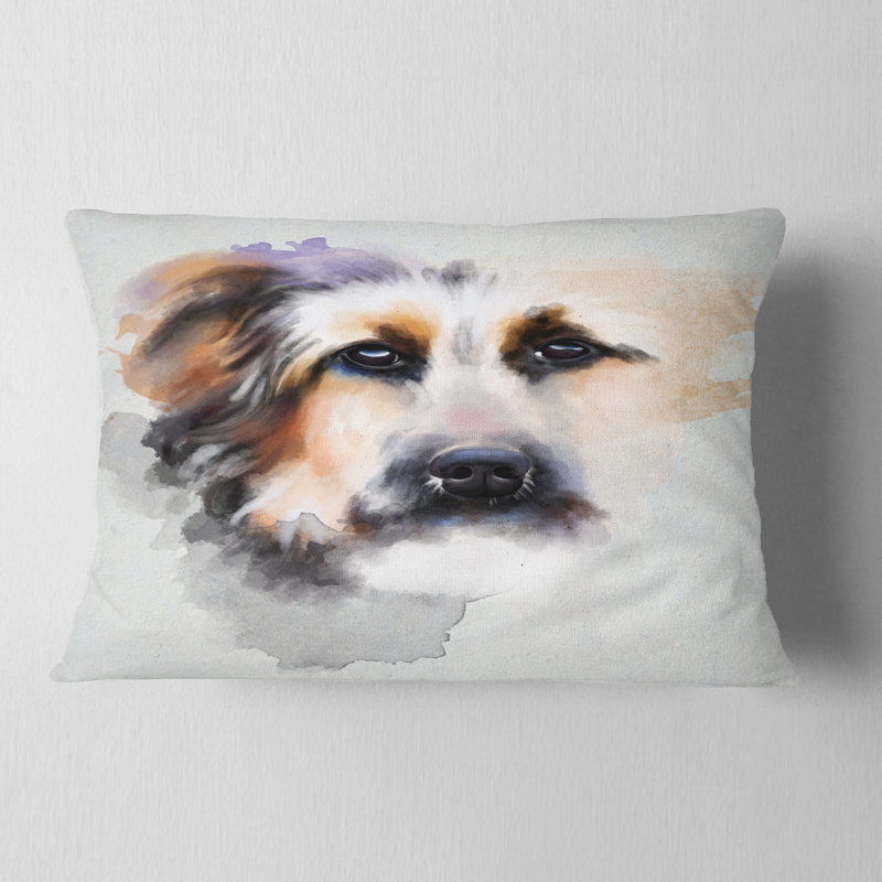 Coussin Sad Dog, Rectangle, 12 po x 20 po