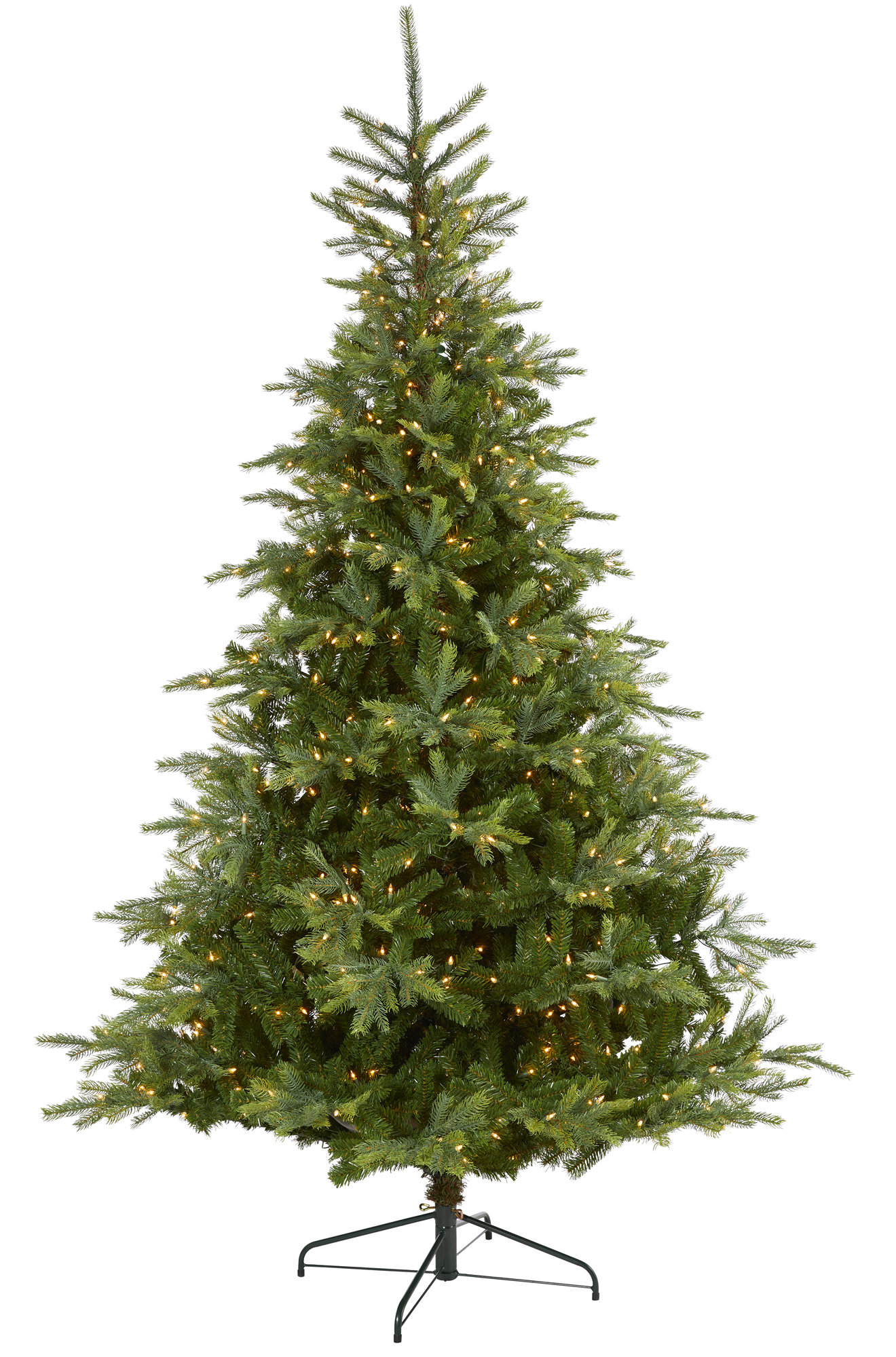 The Holiday Aisle® Green Spruce Artificial Christmas Tree with Clear ...