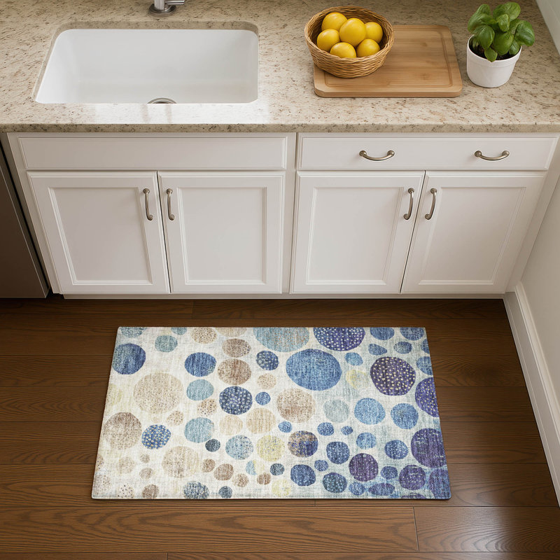 Premium Machine Washable Lonon AMF1952 Geometric Rug, Rectangle 1'8" x 2'6"