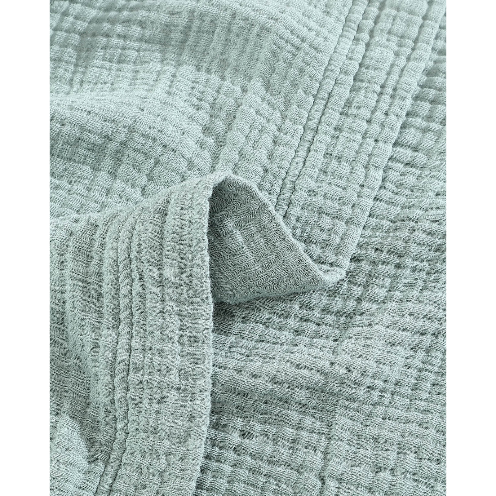 Muslin Cotton Kimono, Jade, S / M